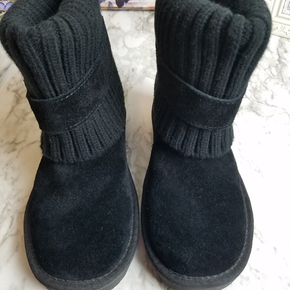 Sonoma Black Leather Upper Boots Size 6 - Picture 2 of 6